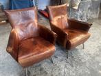 Label Cheo Fauteuils - Gerard van den Berg, Huis en Inrichting, Ophalen, Gebruikt, Leer, 75 tot 100 cm