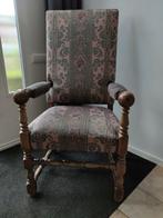 Barok stoel, voorleesstoel, antieke stoel, mooi dessin., Huis en Inrichting, Stoelen, Barok, Zo goed als nieuw, Hout, Eén