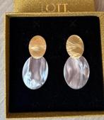 LOTT. oorbellen verguld zilver 925 met parelmoer - Nieuw!, Sieraden, Tassen en Uiterlijk, Oorbellen, Hangers, Overige kleuren