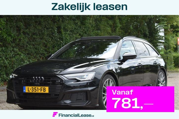 Audi A6 Avant 55 TFSI e quattro Competition 367 PK S-Line 3x, Auto's, Audi, Bedrijf, Lease, Financial lease, A6, 360° camera, ABS