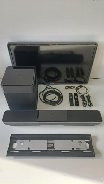 Philips TV + Soundbar/DVD + Subwoofer + Afstandsbedieningen beschikbaar voor biedingen