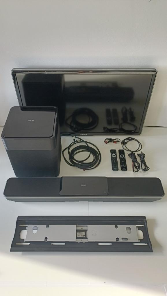 Philips TV + Soundbar/DVD + Subwoofer + Afstandsbedieningen, Audio, Tv en Foto, Televisies, Gebruikt, LCD, 100 cm of meer, Full HD (1080p)