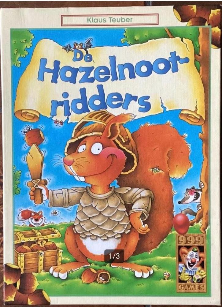 De Hazelnootridders - 999 Games vanaf 6 jaar, Hobby en Vrije tijd, Gezelschapsspellen | Bordspellen, Zo goed als nieuw, Ophalen of Verzenden