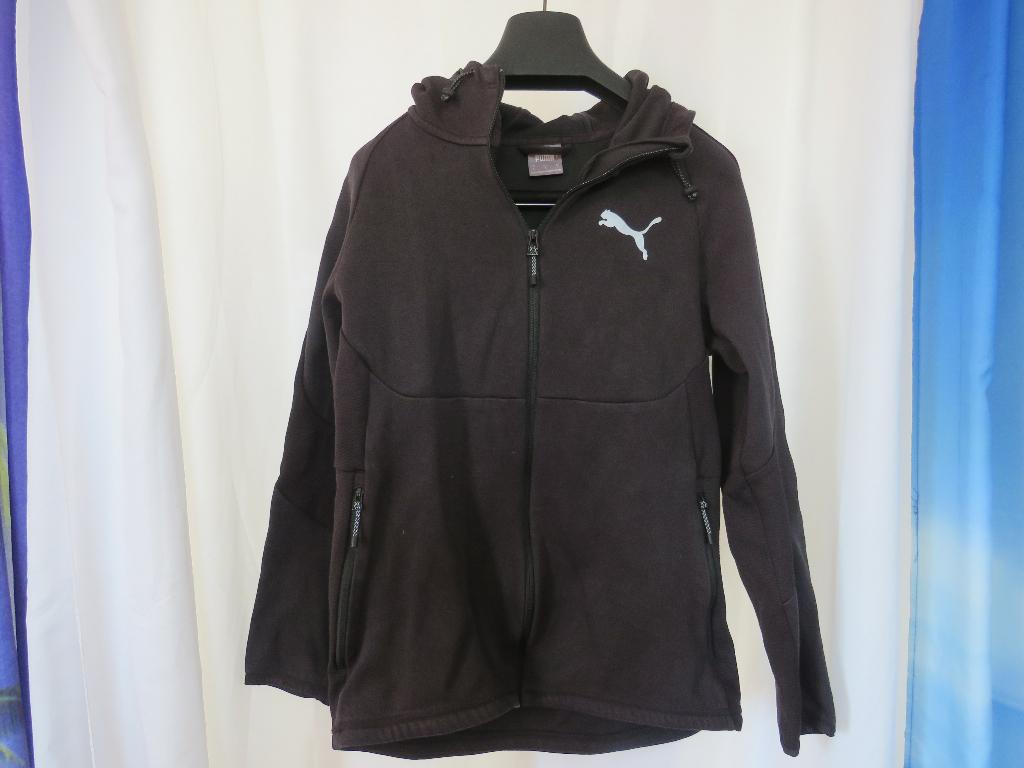 zwarte hoodie vest mt S Puma, Puma, Zwart, Ophalen of Verzenden, Gedragen