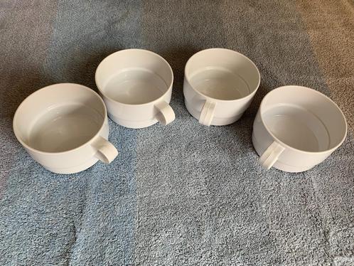 4 x Mepal witte soepkommen, Caravans en Kamperen, Kampeeraccessoires, Gebruikt, Ophalen of Verzenden