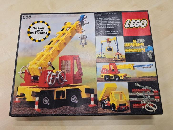 lego technic vintage 855 & 854, Kinderen en Baby's, Speelgoed | Duplo en Lego, Gebruikt, Lego, Complete set, Ophalen of Verzenden