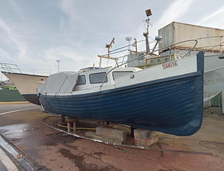 sloep 9,5 X 3, Watersport en Boten, Sloepen, Gebruikt, Hout, Ophalen of Verzenden