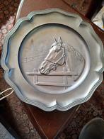 Tinnen Wandbord Paard, Antiek en Kunst, Antiek | Wandborden en Tegels, Ophalen of Verzenden