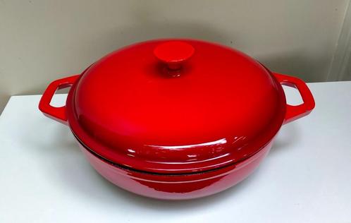 Geëmailleerde Gietijzeren Braad Stoof Smoor Pan - Nameta, Huis en Inrichting, Keuken | Potten en Pannen, Zo goed als nieuw, Koekenpan of Braadpan