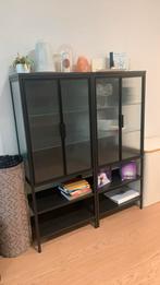 Vitrine kast, Huis en Inrichting, Kasten | Vitrinekasten, 100 tot 150 cm, Nieuw, Metaal, 25 tot 50 cm