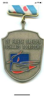 Gezocht De Friese Greiden Schaats Toertocht medailles, Postzegels en Munten, Penningen en Medailles, Overige materialen, Ophalen of Verzenden