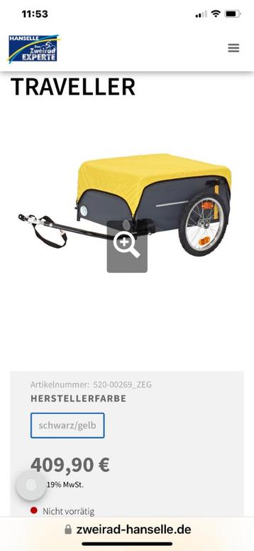 Traveller Fietskar beschikbaar voor biedingen