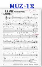 Muz12 bladmuziek super song - La Mer ( Charles Trenet ), Verzenden, Gebruikt, Artiest of Componist, Orgel