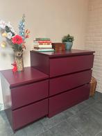 IKEA MALM kasten - Bordeaux rood - 3 stuks, Ophalen, Overige materialen, Gebruikt, 50 tot 100 cm