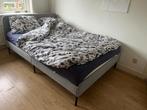 Bed 140X200, gratis af te halen, Huis en Inrichting, Slaapkamer | Bedden, Blauw, Stof, 140 cm, Zo goed als nieuw