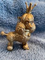Kerst ornament Poedel goud glitter, Ophalen of Verzenden, Nieuw