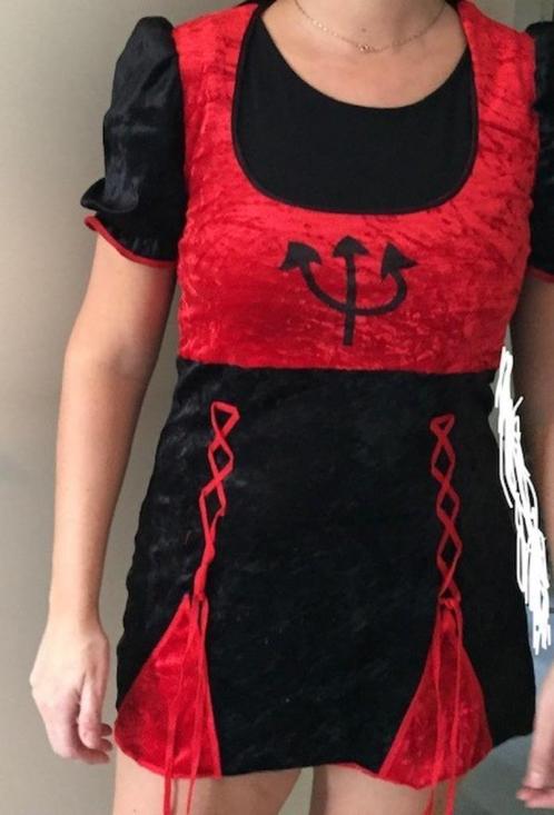 Duivel jurk Carnaval, Kleding | Dames, Carnavalskleding en Feestkleding, Gedragen, Kleding, Carnaval, Maat 36 (S), Ophalen of Verzenden