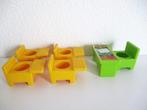 Fisher Price schoolbankjes met lessenaar vintage, Ophalen of Verzenden, Gebruikt, Speelset
