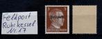 A131) Feldpost Ruhrkessel Mi nr 17 MNH opdruk geen garantie, Ophalen of Verzenden, Duitse Keizerrijk, Postfris