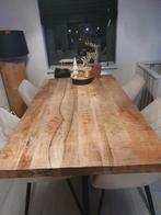 Mango houten eettafel rechthoekig, Ophalen, Gebruikt, 50 tot 100 cm, 150 tot 200 cm