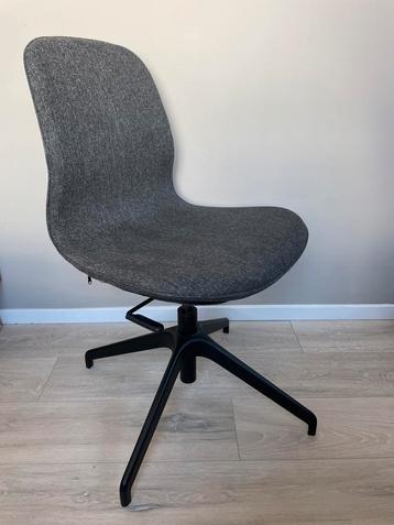 IKEA Långfjäll bureaustoel antraciet met zwart onderstel beschikbaar voor biedingen