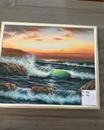 Schilderij woeste golven, Ophalen