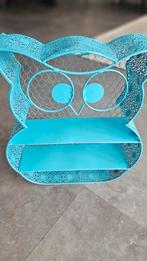 Blauwe uilenvormige decoratiekastje, Huis en Inrichting, Kasten | Overige, Ophalen of Verzenden, Gebruikt