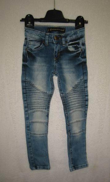 Prachtige, stoere biker jeans van PHILIPP PLEIN mt 5/110., Kinderen en Baby's, Kinderkleding | Maat 110, Zo goed als nieuw, Meisje