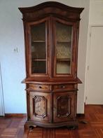 hoge vitrinekast, Huis en Inrichting, Kasten | Vitrinekasten, Ophalen, Gebruikt, 100 tot 150 cm, Vintage klassiek