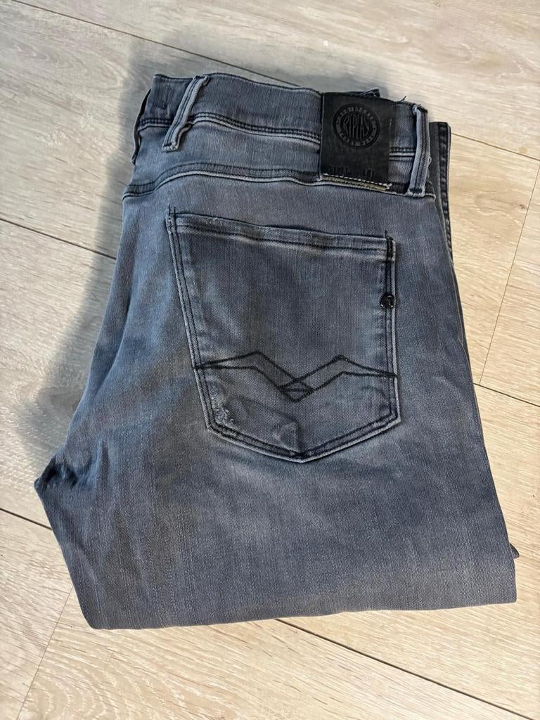 Replay Anbass Hyperflex 34 - 32, Zwart, Ophalen of Verzenden, Zo goed als nieuw, W33 - W34 (confectie 48/50)