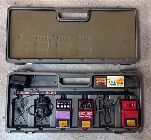 Boss Flanger, Looper, Power supply, Tuner, BCB case, Muziek en Instrumenten, Effecten, Ophalen