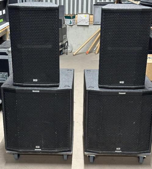 KS AUDIO Session Set (2 x C12 en 2 x CB18), Audio, Tv en Foto, Luidsprekers, Subwoofer, 120 watt of meer, Overige merken, Ophalen of Verzenden