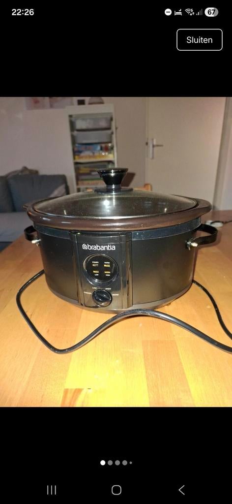 Slowcoocker van Brabantia, Ophalen of Verzenden, Timer, Zo goed als nieuw