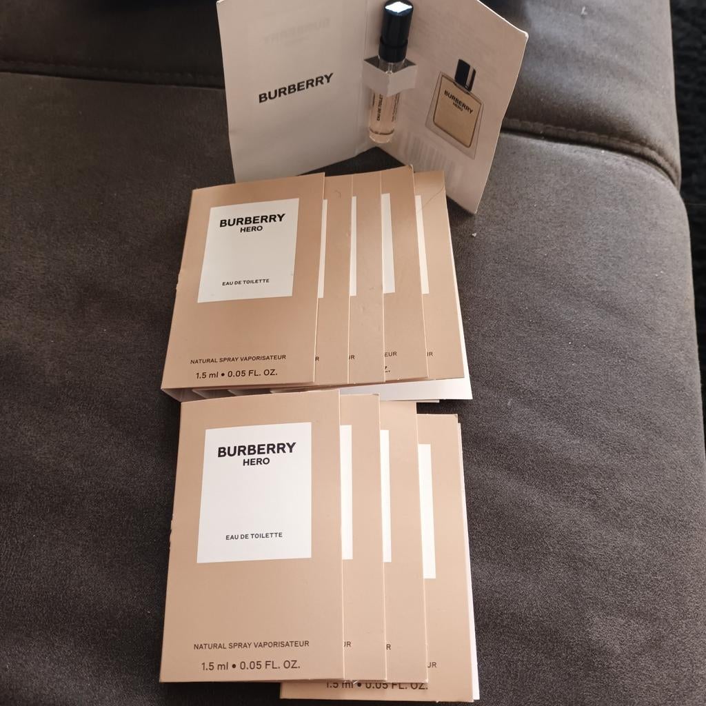 BURBERRY HERO heren proefjes..10 stuks..nieuw, Ophalen of Verzenden, Nieuw