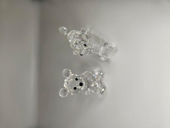 Swarovski hobbelpaard en beertje, Verzamelen, Swarovski, Zo goed als nieuw, Figuurtje, Ophalen of Verzenden