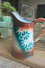 Antiek frans emaille kannetje prachtige kleuren, Antiek en Kunst, Antiek | Emaille, Ophalen of Verzenden