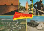 WESTKAPELLE Avond Luchtfoto Vuurtoren Standbeeld Tank, Verzamelen, Ansichtkaarten | Nederland, Verzenden, 1960 tot 1980, Gelopen
