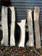 Essenhouten schaaldelen en planken en meer, Doe-het-zelf en Verbouw, Hout en Planken, Ophalen, 25 tot 50 mm, Zo goed als nieuw