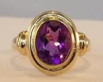 Nieuwe gouden ring met Amethist, maat 18, 18 tot 19, Verzenden, Paars, Nieuw