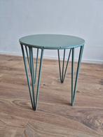 Bijzettafeltje metaal groen - 29,525 cm, Huis en Inrichting, Tafels | Bijzettafels, Ophalen, Minder dan 45 cm, Minder dan 55 cm