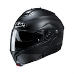 ZGAN HJC matzwarte systeemhelm, maat S 55-56, Motoren, Kleding | Motorhelmen, Ophalen, Tweedehands, Integraalhelm, HJC