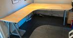 Te koop ikea hoekbureau, Ophalen, In hoogte verstelbaar, Zo goed als nieuw, Bureau