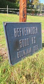 Stoer verbodsbord, waarschuwingsbord van gegoten aluminium., Reclamebord, Gebruikt, ., Ophalen of Verzenden