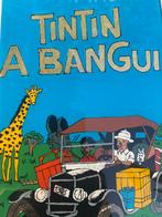 Kuifje in Bangui Schilderij 18.5 x 30.5, Ophalen of Verzenden