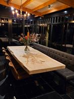 Eiken tafelblad / boomstamtafel / eettafel, Ophalen, Nieuw, Rechthoekig, Hout