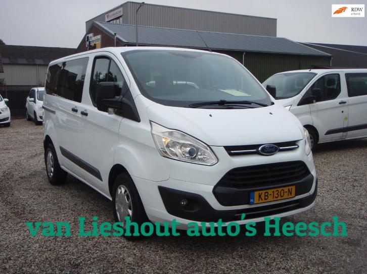 Ford Transit Custom Trend 9 persoons personenbus bj 16, Auto's, Bestelauto's, Te koop, ABS, Airbags, Airconditioning, Bochtverlichting