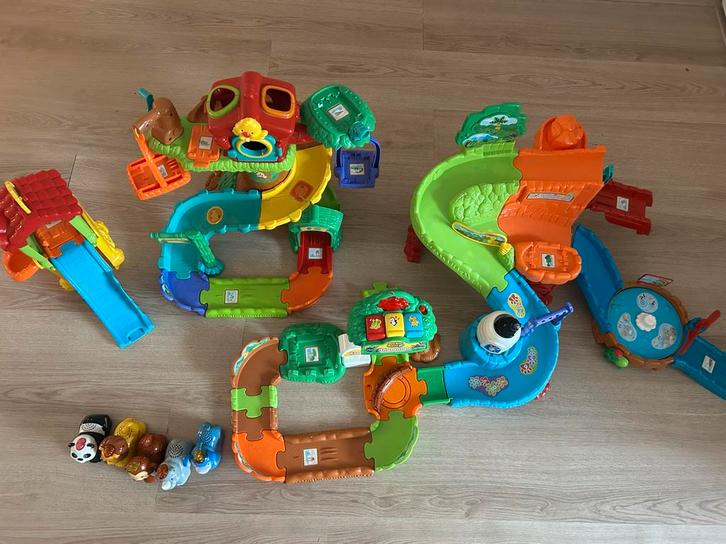 Vtech Dierentuin, Boomhut en Kippenhok Zoef Zoef dieren, Kinderen en Baby's, Speelgoed | Overig, Gebruikt, Jongen of Meisje, Ophalen