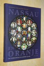 Nassau en Oranje in gebrandschilderd glas glas-in-lood, Ophalen of Verzenden, Zo goed als nieuw