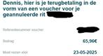 Blablacar bus voucher, Tickets en Kaartjes, Eén persoon, Bus, Metro of Tram, Algemeen kaartje
