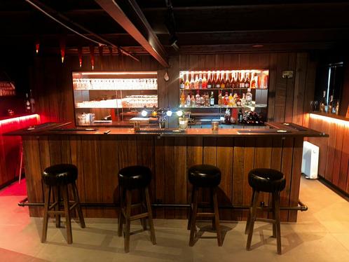 Complete Bar met Tap, Koeler & Krukken, Huis en Inrichting, Barren, Gebruikt, Inclusief barstoelen, Ophalen